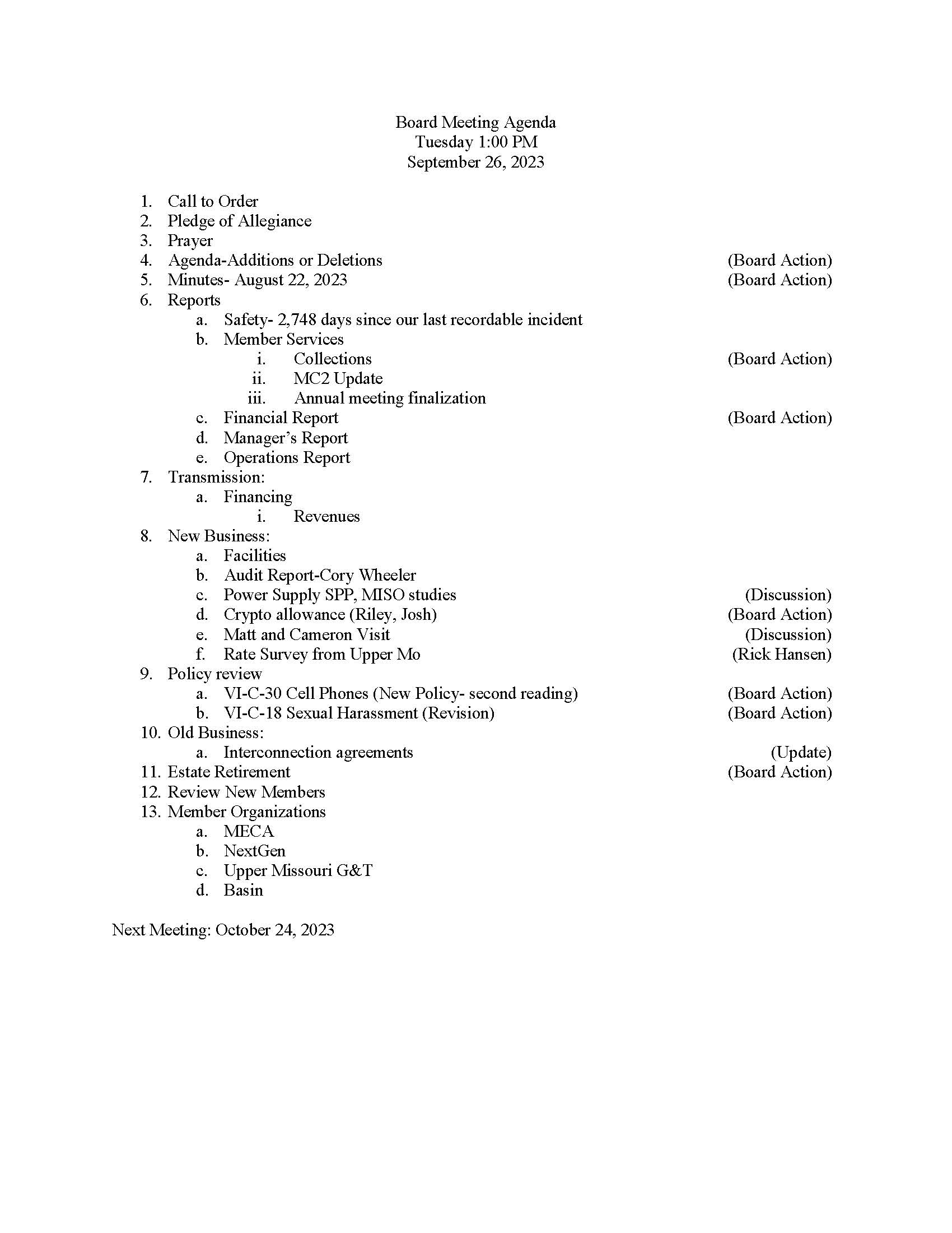 File Sheridan Electric Cooperative